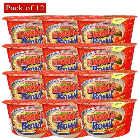MR NOODLES BIG BOWL SPICY CHICKEN (110G-12PK)