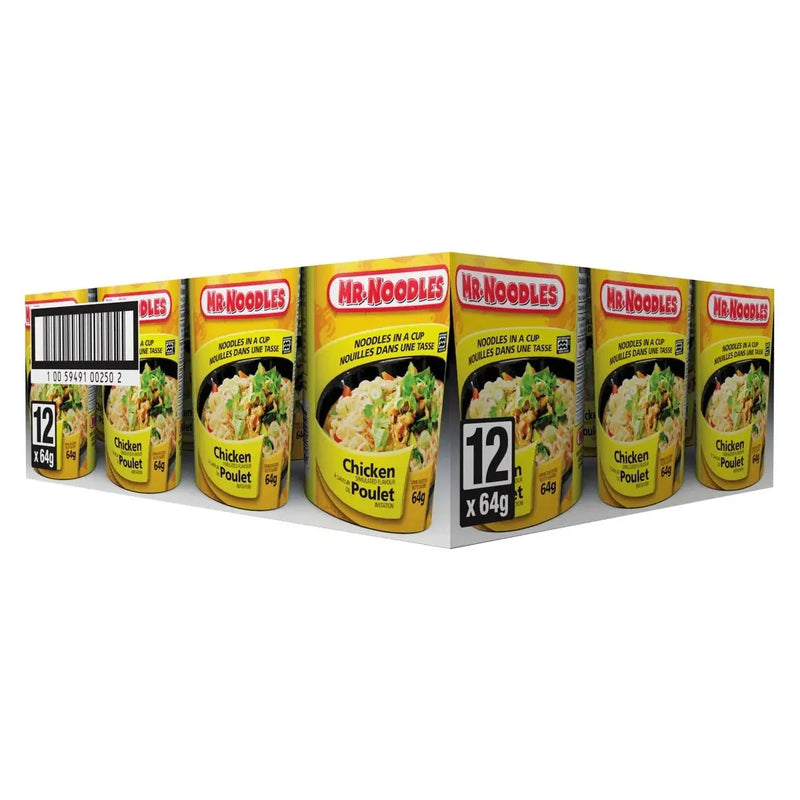 MR NOODLES CHICKEN SOUP CUP (64G-12PK)