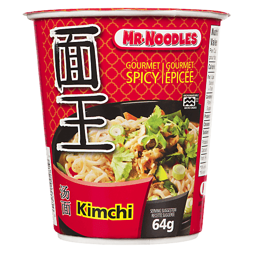MR NOODLE CUP KIMCHI 12X64g