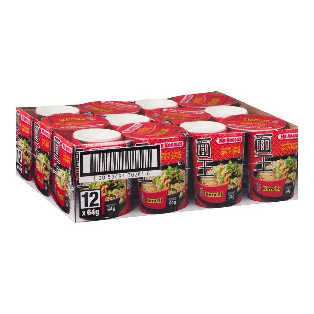 MR NOODLES CUP KIMCHI (64G-12PK)
