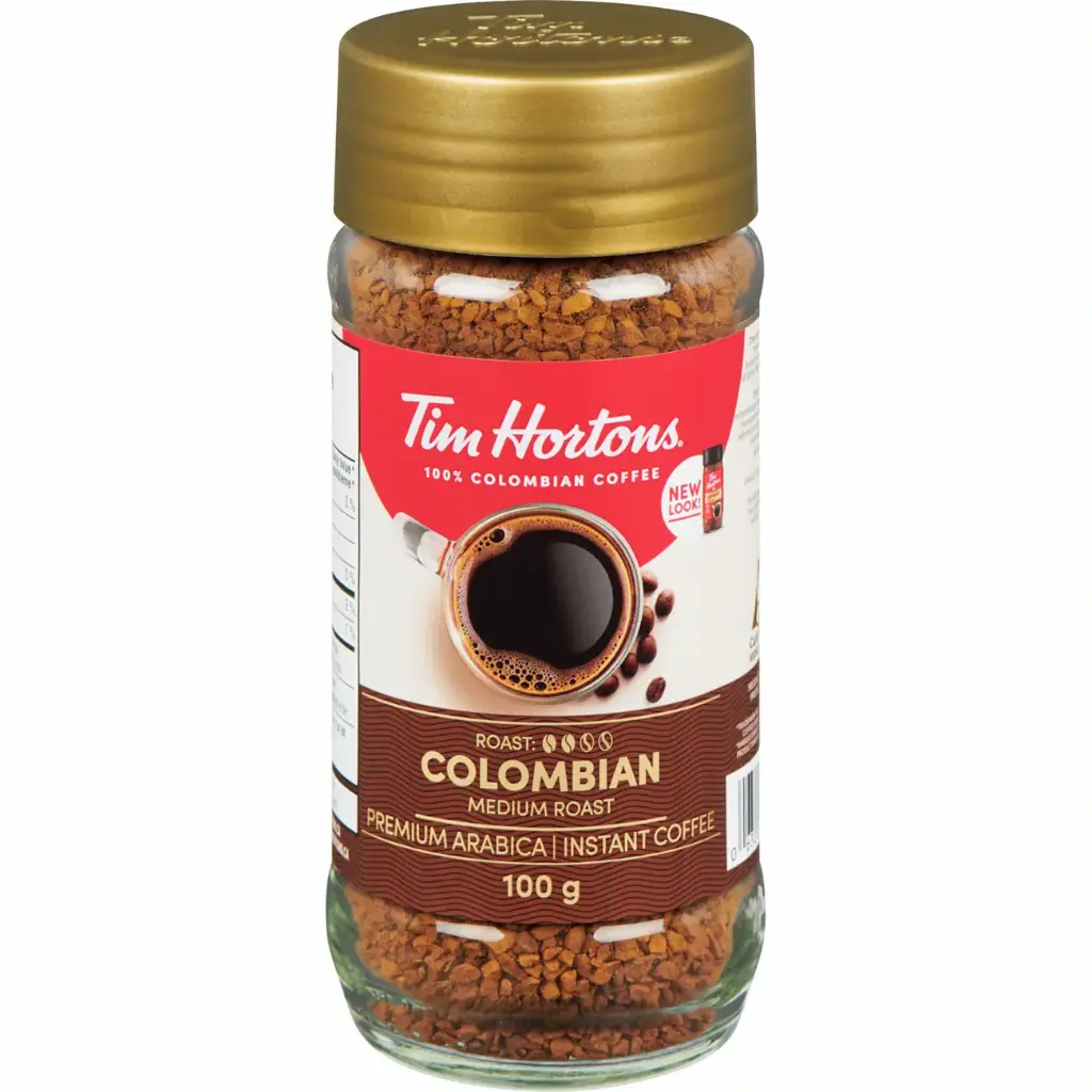 TIM HORTONS COLOMBIAN COFFEE 100G BOTTLE