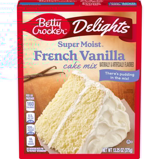 BETTY CROCKER CAKE MIX FRENCH VANILLA 375G