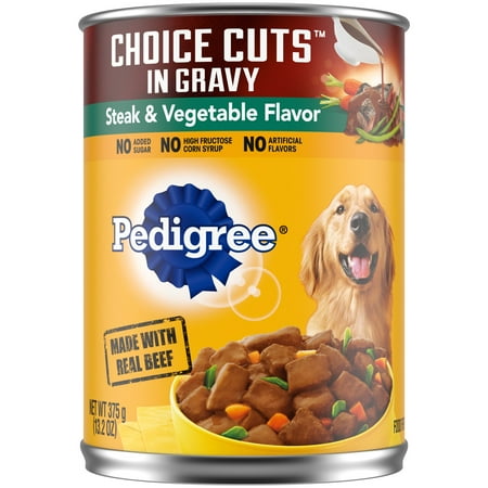 PEDIGREE CHOICE CUTS STEAK & VEG 13.2 OZ