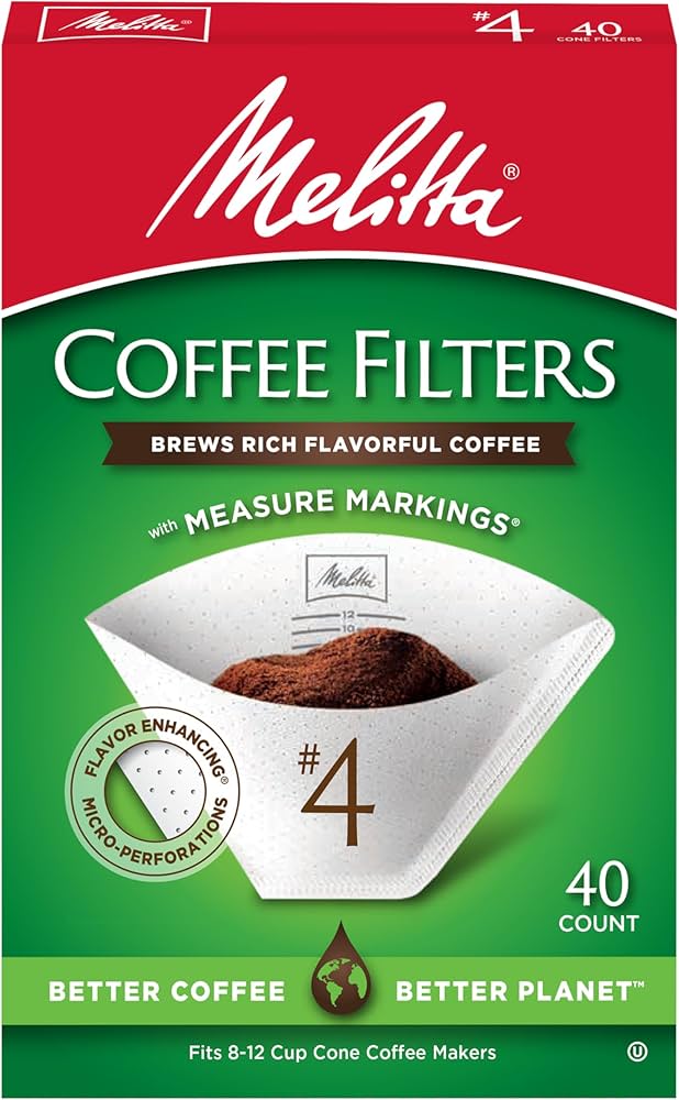 MELITTA WHT COFFEE FILTER #4 40CT