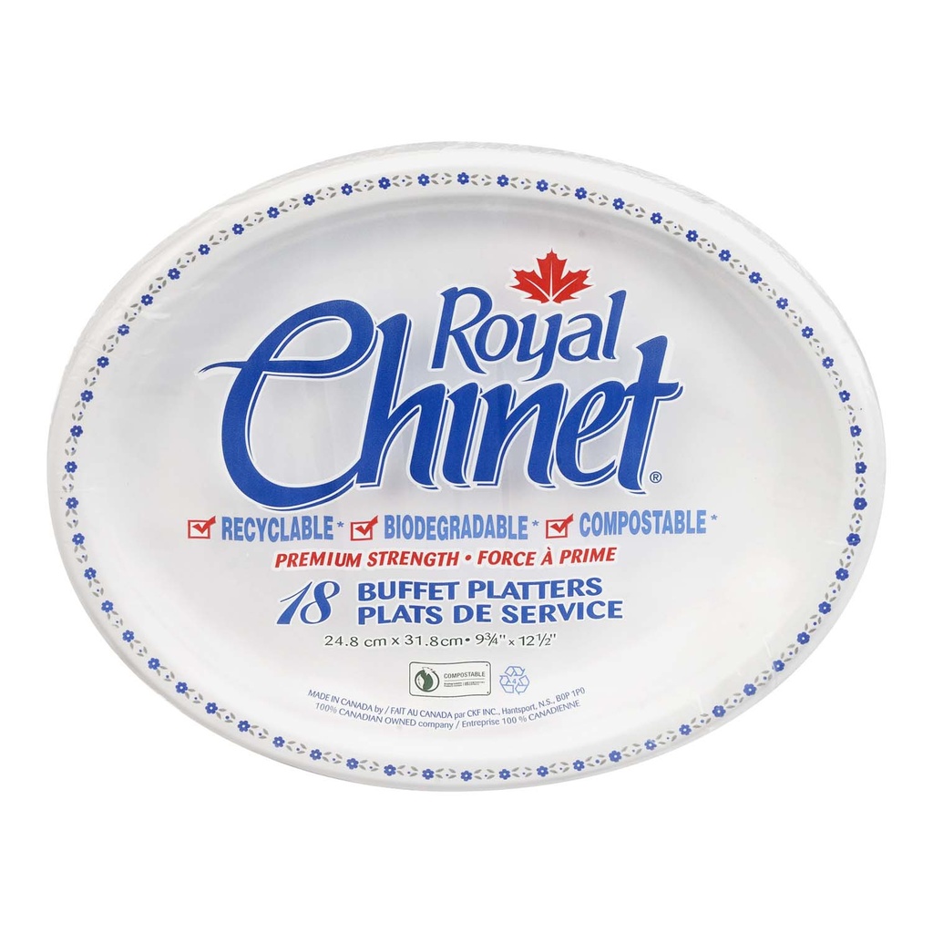 ROYAL CHINET BUFFET PLT. 18CT