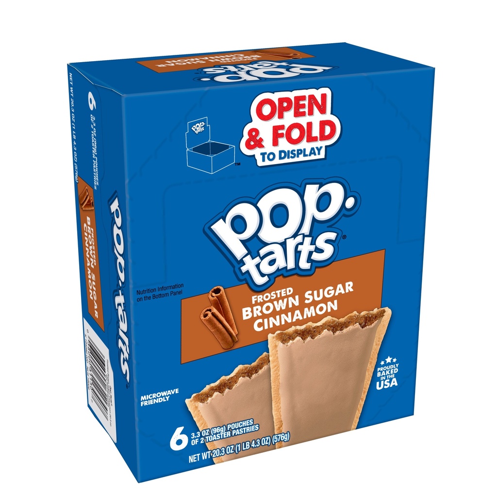 POPTARTS FROSTED BROWN SUGAR CINNAMON 6CT