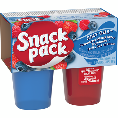 SNACK PACK RASPB. MIX 4CT 99G