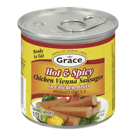 GRACE CHICKEN VIENNA HOT & SPICY 130G