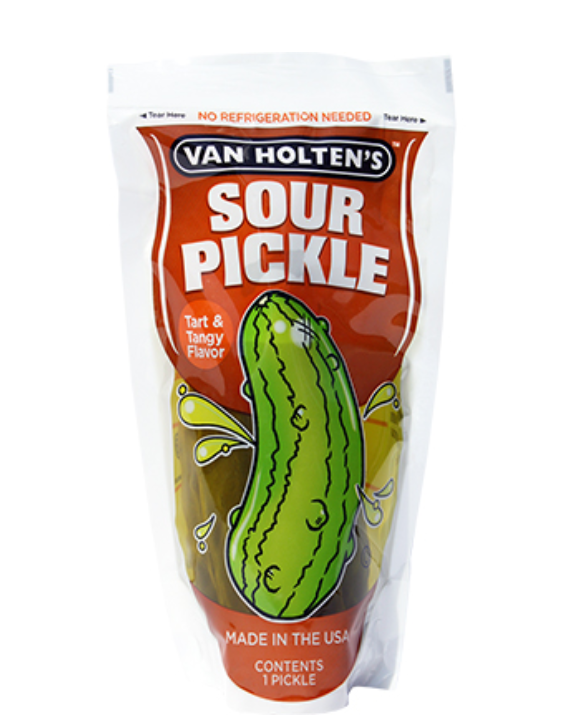 VAN HOLTEN'S JUMBO SOUR PICKLE 1CT