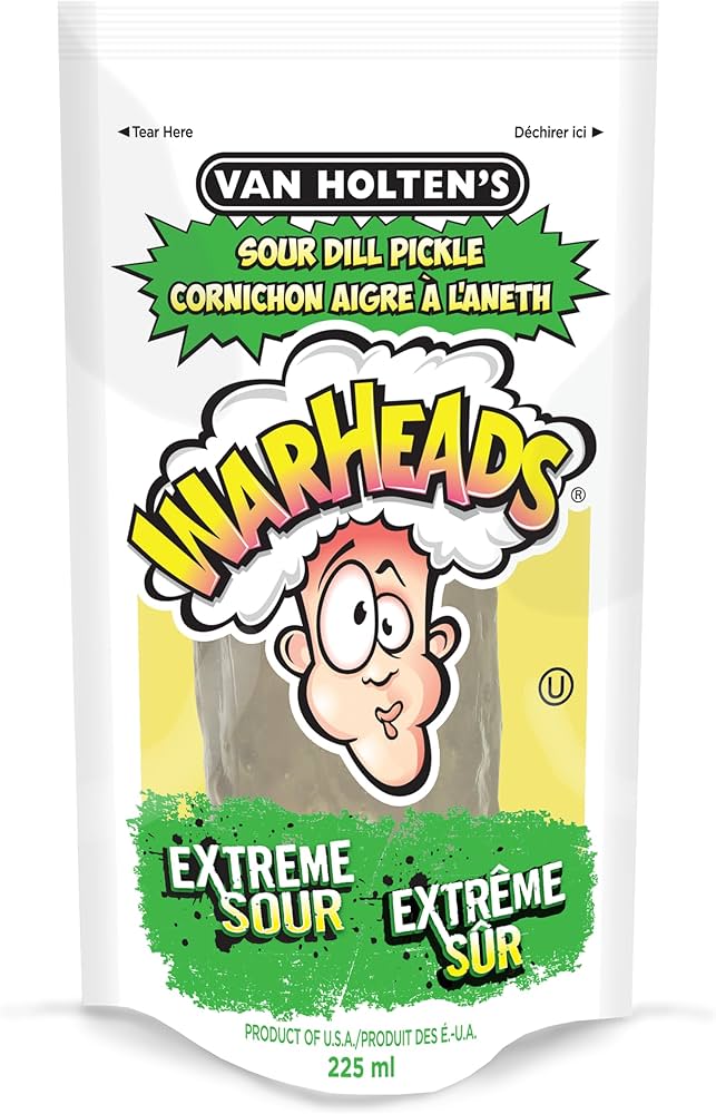 VAN HOLTEN'S WARHEADS SOUR DILL PICKLE 1CT