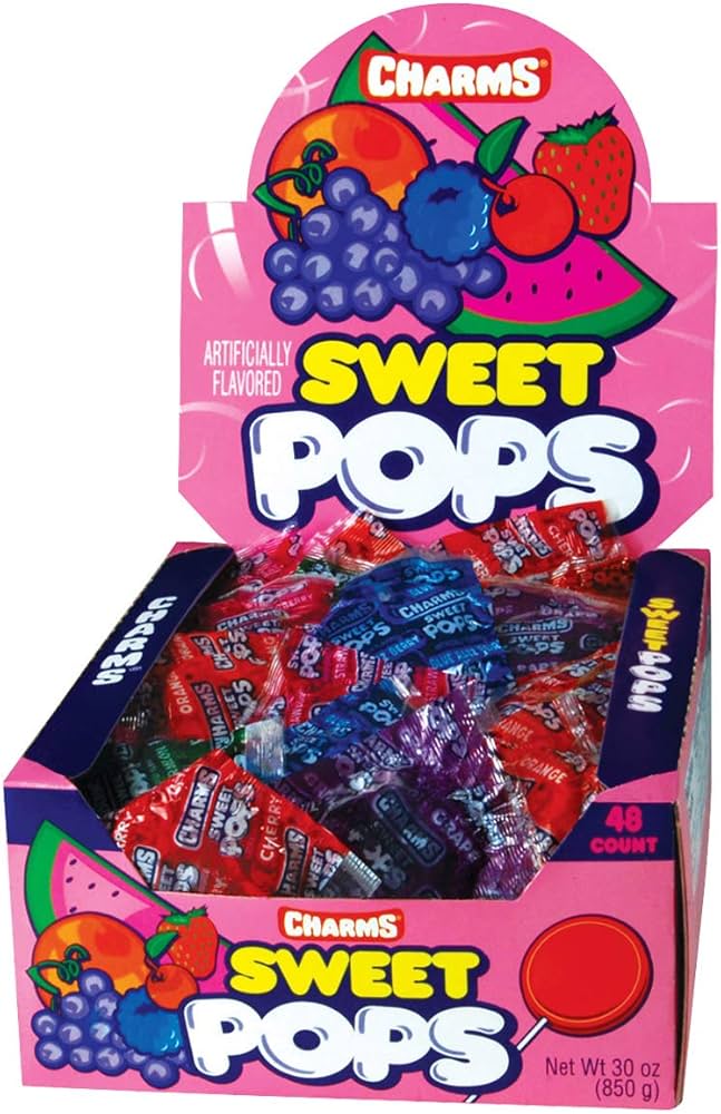 CHARMS SWEET POPS 48CT 850G