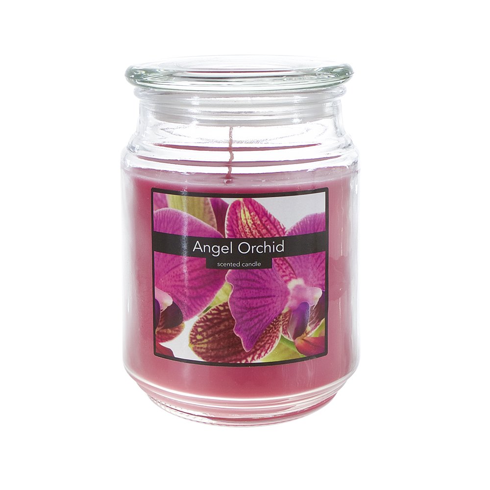 GLOBE JAR CANDLE ANGEL ORCHID 3OZ
