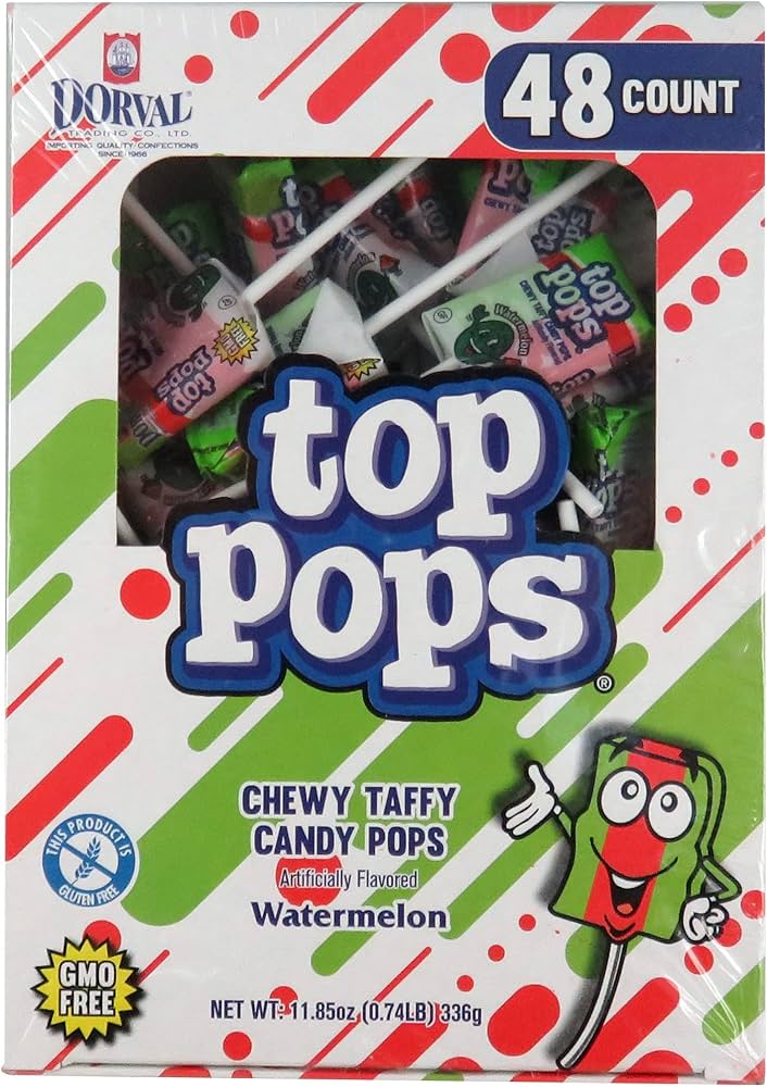 TOP POPS WATERMELON 48CT 336G  