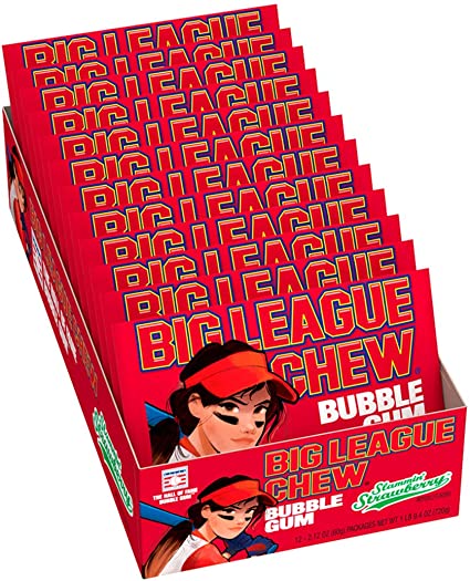 BIG LEAGUE CHEW STRAWBERRY 12CT 720G