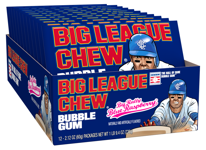 BIG LEAGUE CHEW BLUE RASP. 12CT 720G