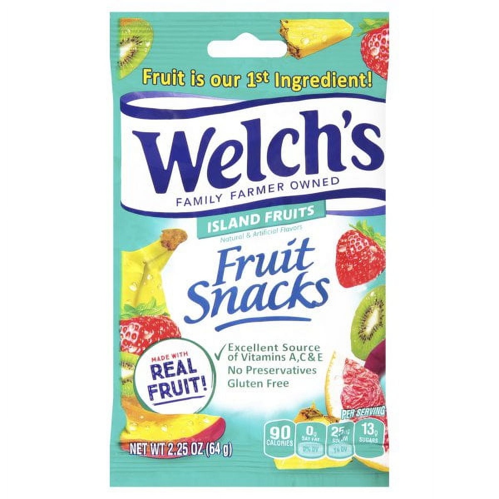 WELCH'S ISLAND FRUITS 2.25OZ
