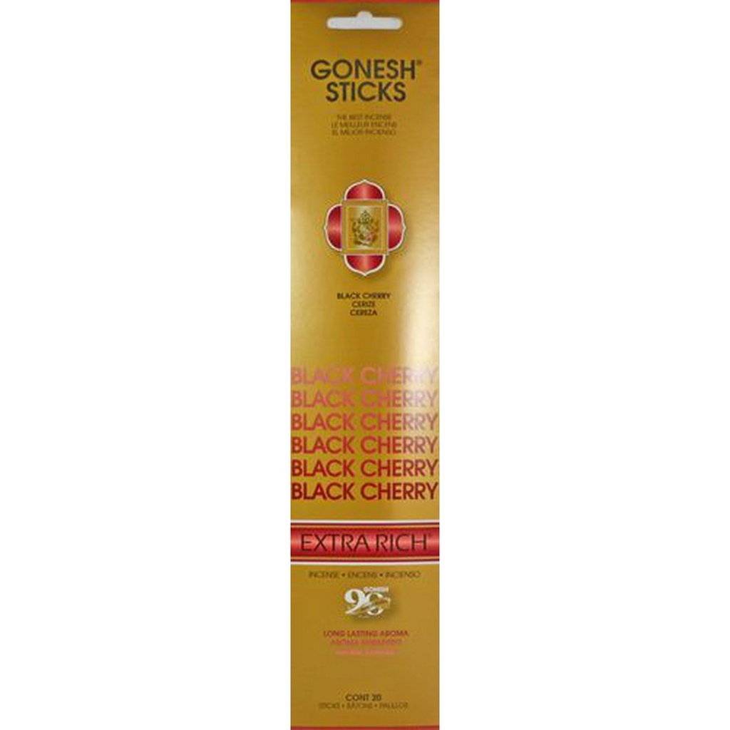 GONESH STICKS BLACK CHERRY 20PK