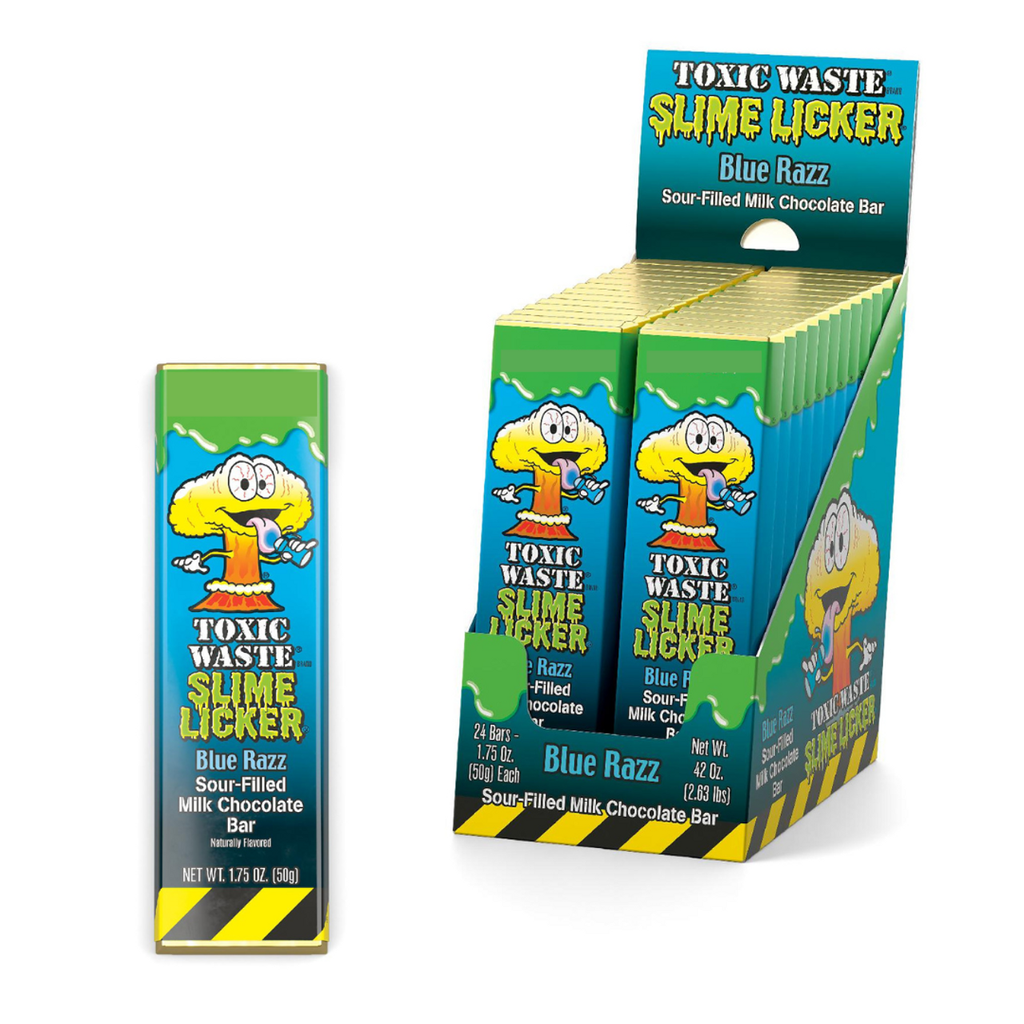 TOXIC WASTE SLIME LICKER BLUE RASPBERRY 24CT 42OZ