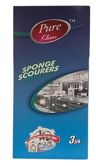PURE KLEEN NYLON SPONGE 3PK