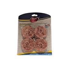 PURE KLEEN COPPER DOUBLE SCRUBER 4PK