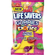 LIFESAVERS GUMMIES EXOTICS. 7oz
