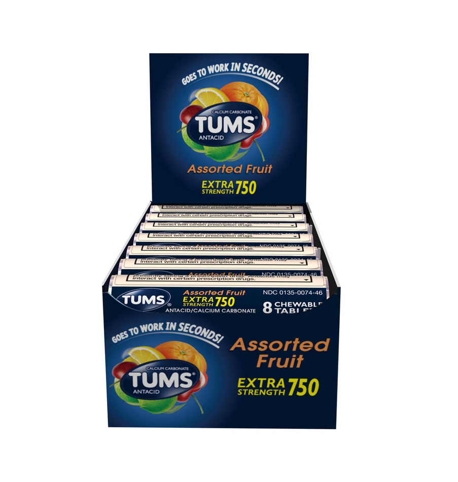 TUMS SM ASSTORTED FRUIT 12PK