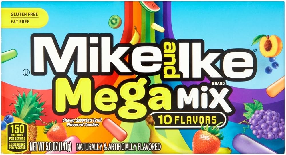 MIKE & IKE MEGA MIX SWEET AND SOUR 120G