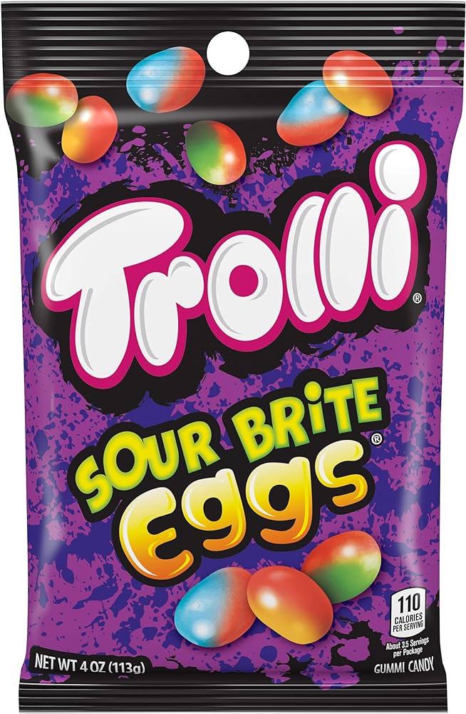TROLLI SOUR BRITE EGGS 120G