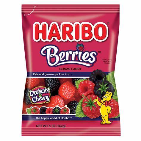 HARIBO BERRIES 5oz (U)