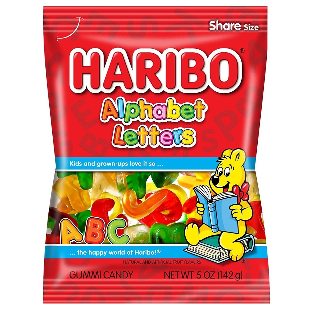HARIBO ALPHABET LETT. 5OZ