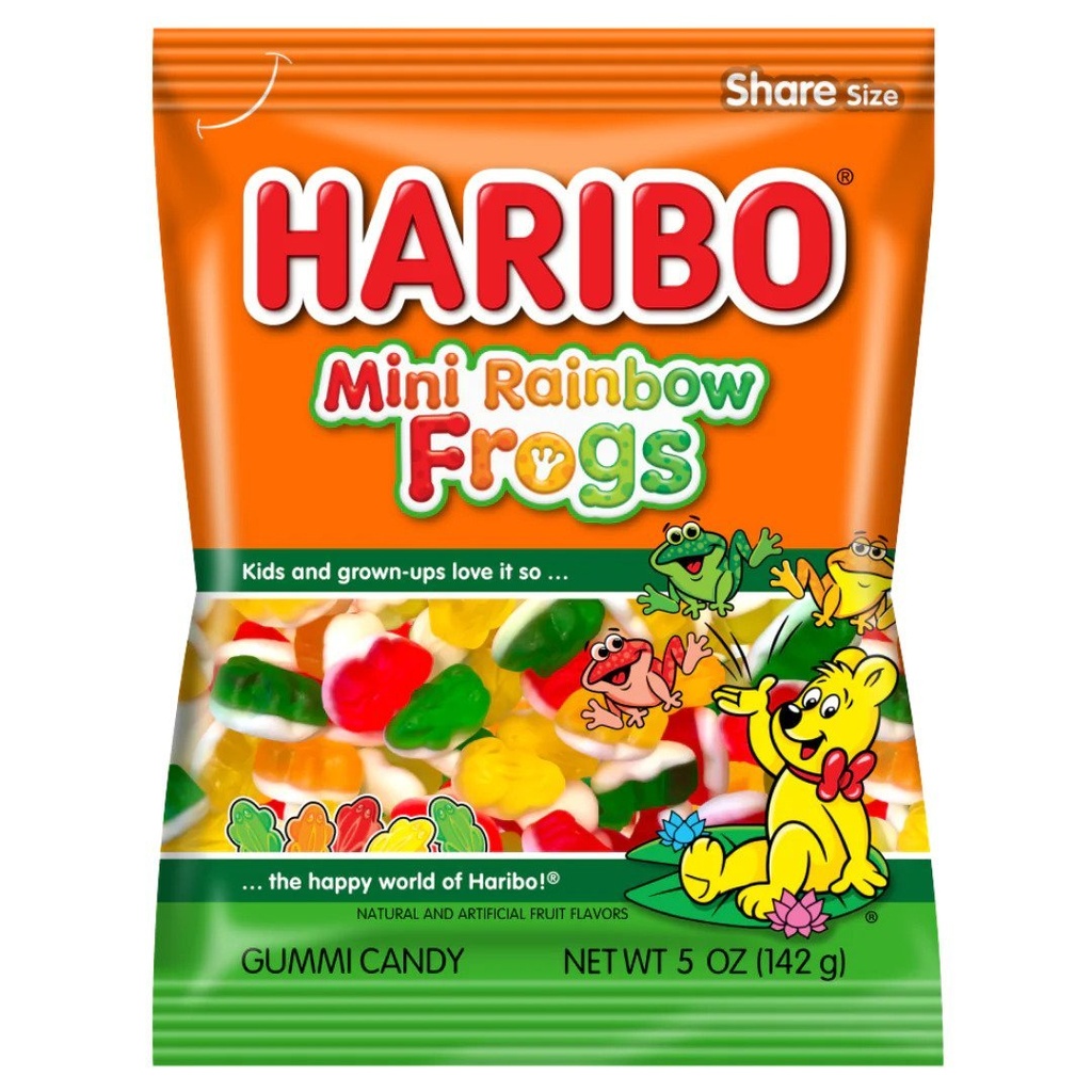 HARIBO MINI RAINBOW FROGS 5oz (U)