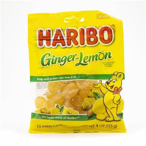 HARIBO GINGER LEMON 4OZ