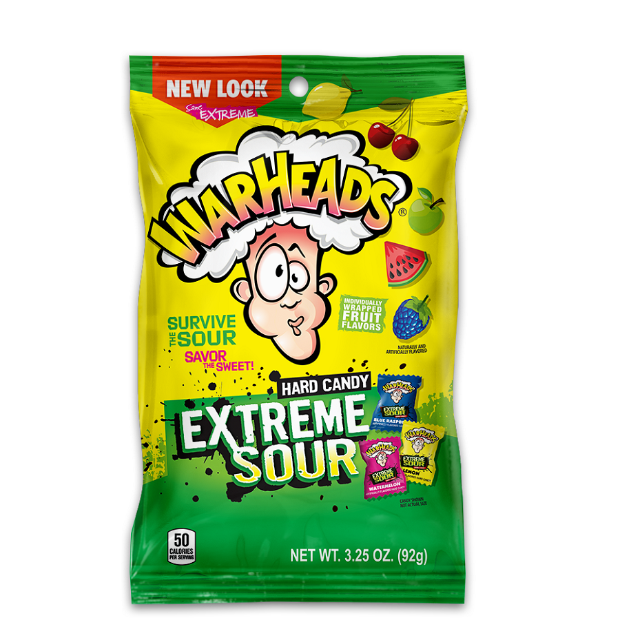 WARHEADS EXT.SOUR HARD CANDY 3.25OZ