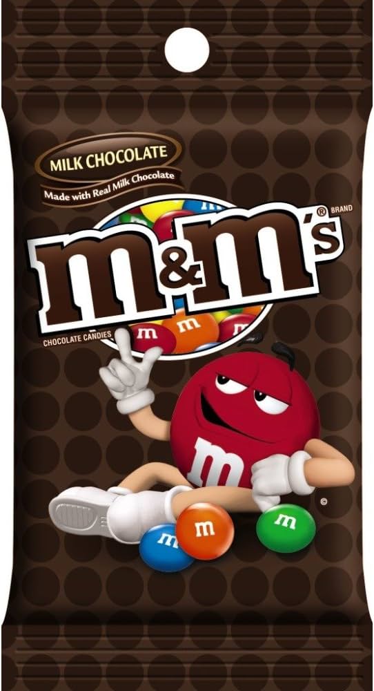 M&M MILK PEG BAG 5.3OZ