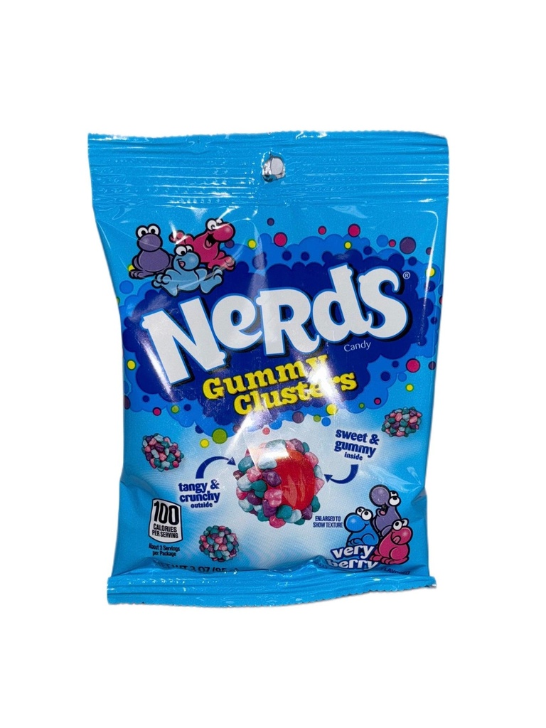 NERDS GUM. CLUSTERS. VERY B. 3OZ