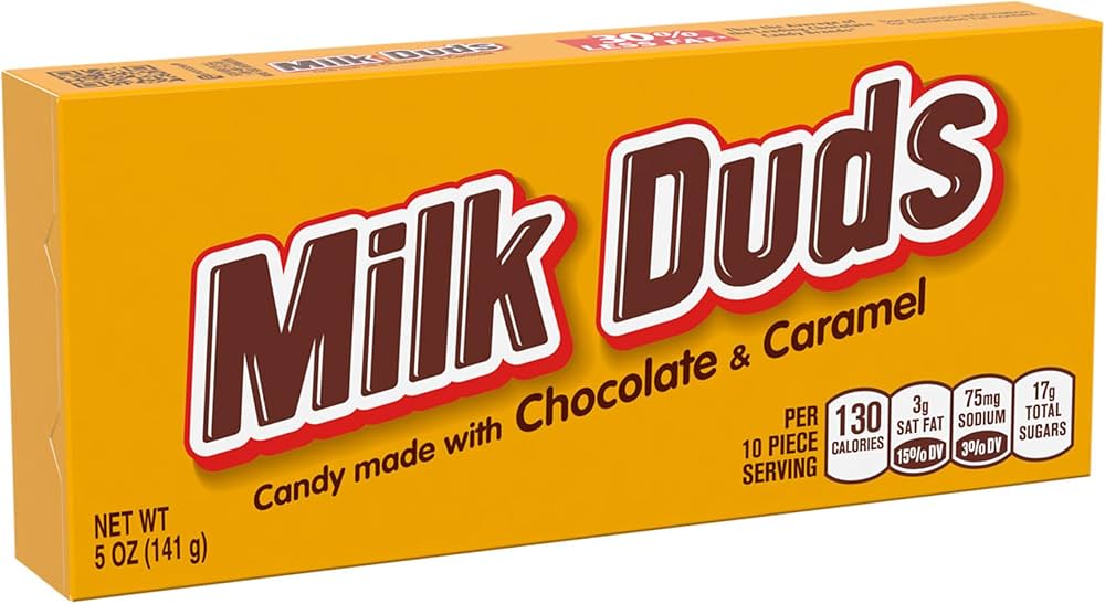 MILK DUDS CHOCO & CARAMEL THEA. BX