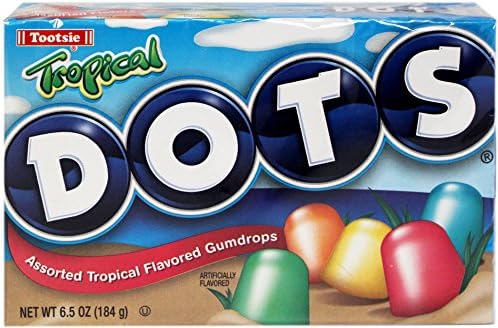 DOTS ASST. TROPICAL THEA. BOX 6.5OZ