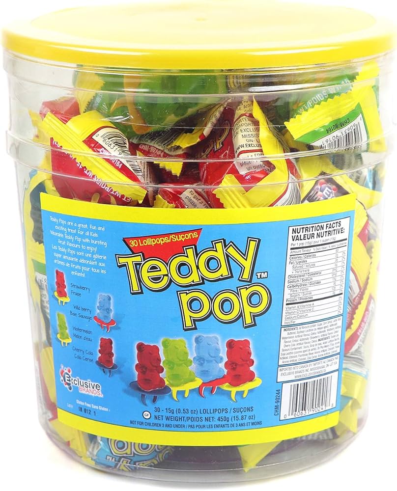 TEDDY POP IN JAR 450G/ 30CT