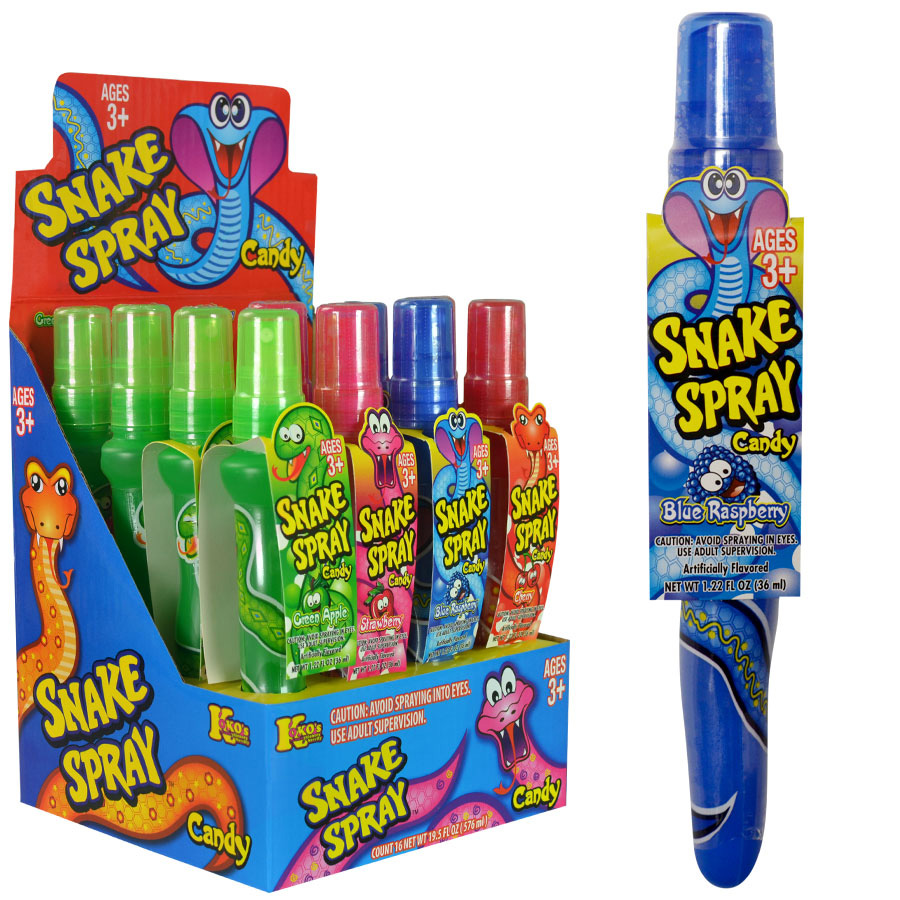 SNAKE SPRAY CANDY 16CT 576ML