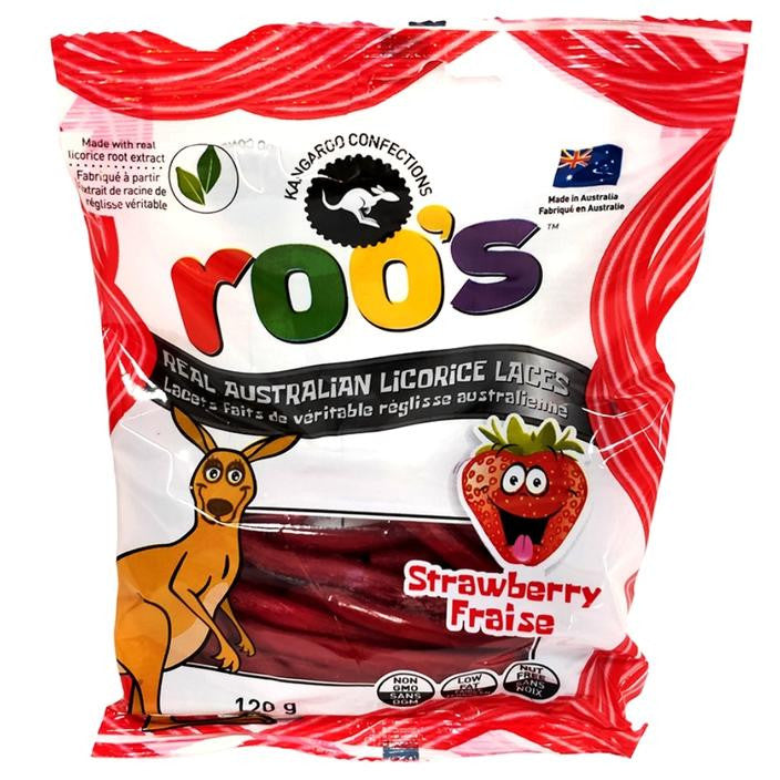 ROO'S LICORICE STRAW. 120G
