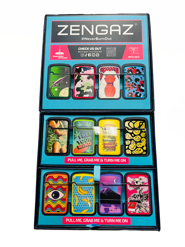 ZENGAZ LIGHTERS DISPLAY 48/CT