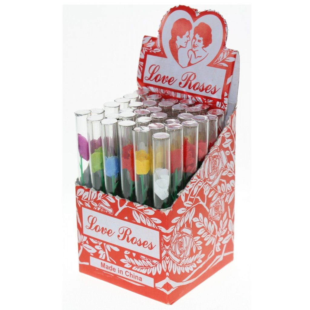 LOVE ROSE GLASS 36/CT