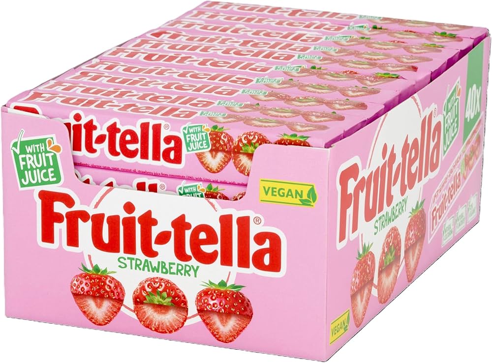 FRUIT-TELLA STRAWBERRY 40CT (UK)