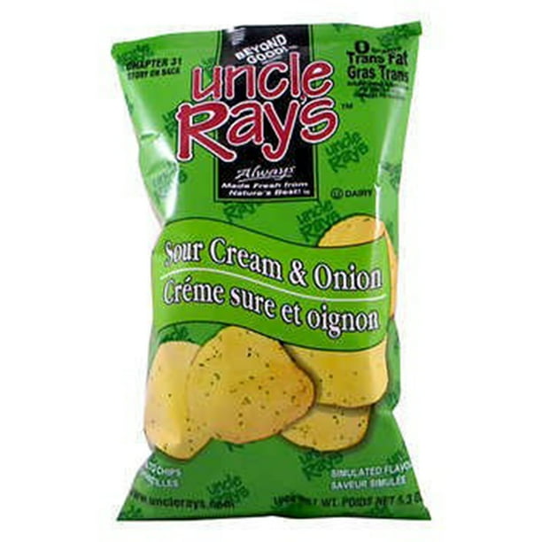 UNCLE RAY'S SOUR CREAM & ONION 130G