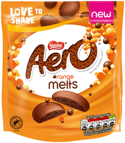 NESTLE AERO ORANGE MELTS 86G (UK)