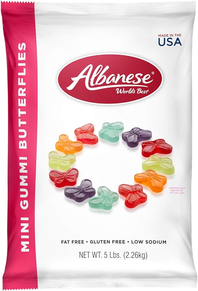 ALBANESE MINI GUMMY BUTTERFLIES 2.26KG