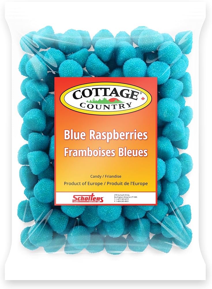 COTTAGE COUNT.BLUE RASPB. GUMMIES  1KG