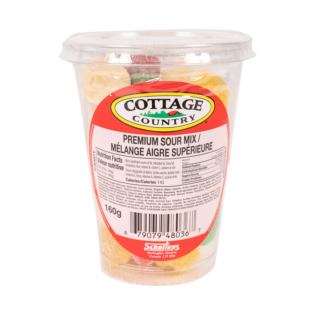 COTTAGE C. PREMI. SOUR GUMMY MIX 160g