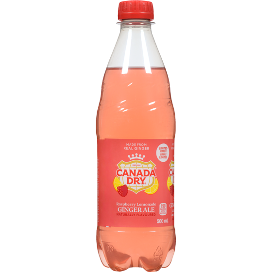 CANADA DRY RASPBERRY LEMONADE BTL 500ML