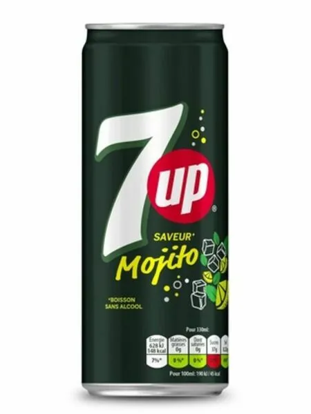 7UP SAVEUR MOJITO CANS 330ML/24CT